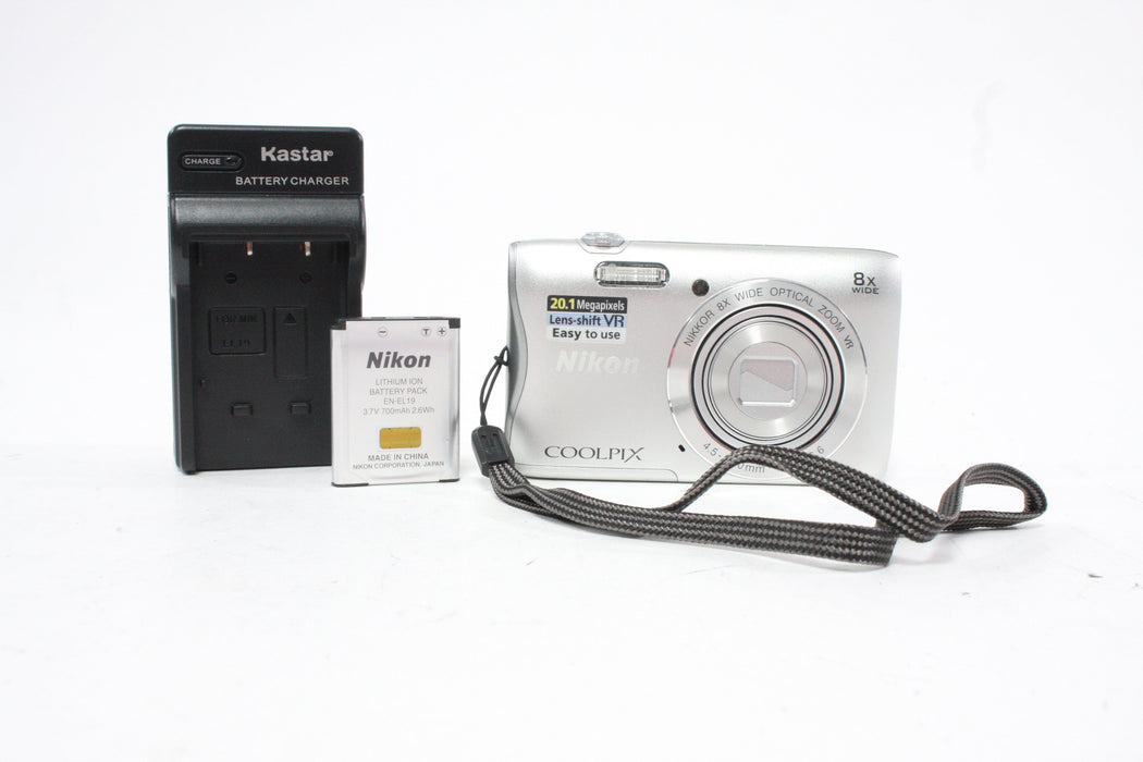Nikon Coolpix S3700 Digital Point-and-Shoot Camera 8x Zoom 20.1mp