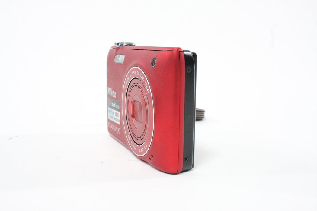 Nikon Coolpix S4100 Digital Point-and-Shoot 5x Zoom 14mp (Red) AS-IS