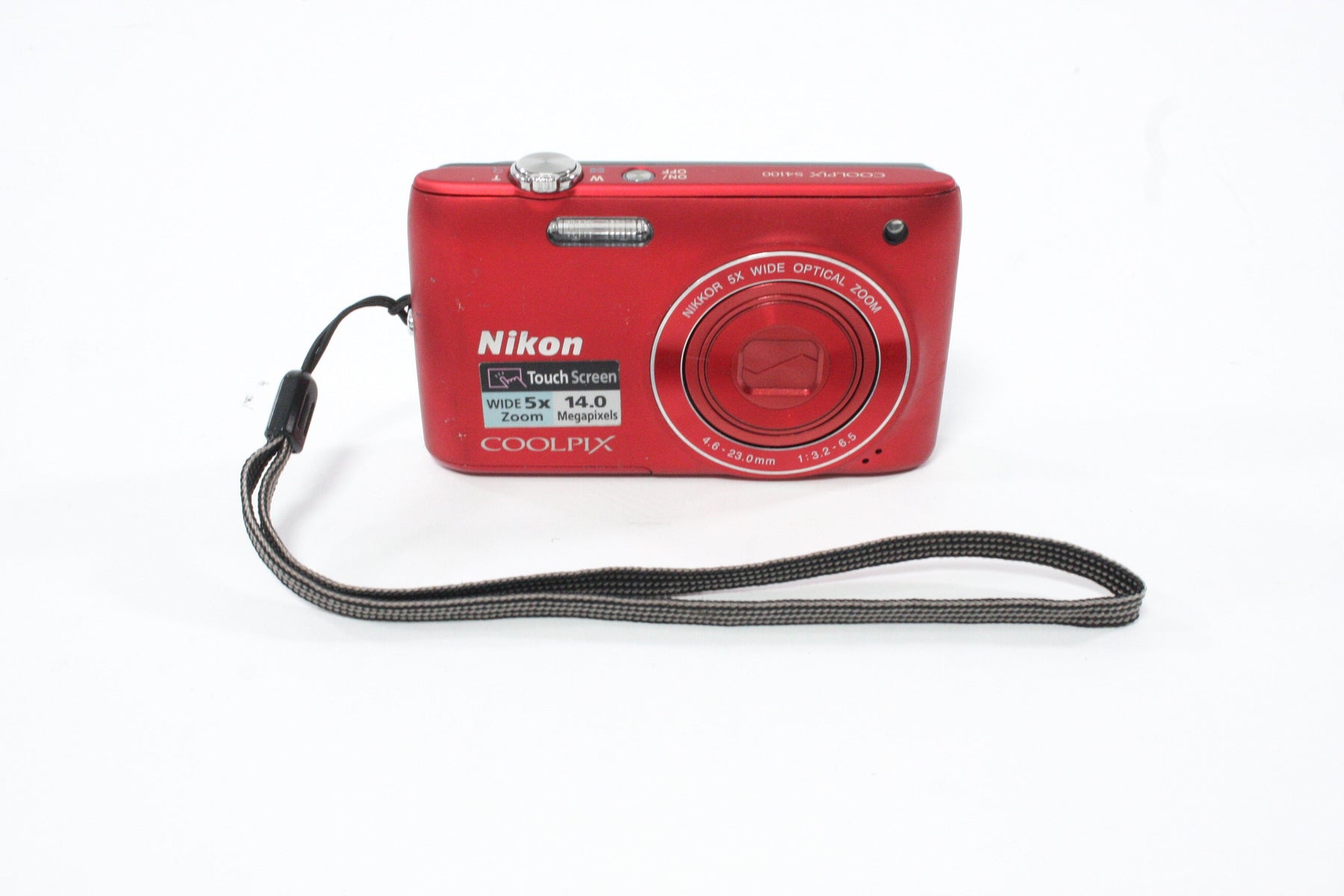 Nikon Coolpix S4100 Digital Point-and-Shoot 5x Zoom 14mp (Red) AS-IS