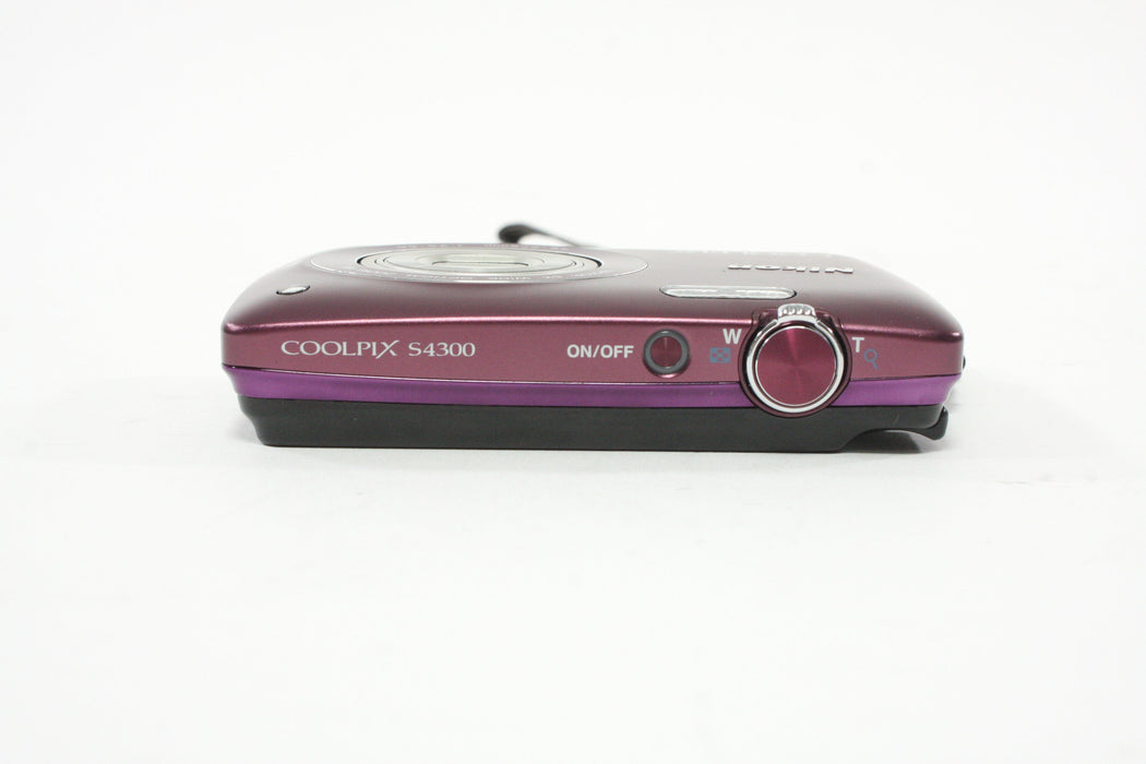 Nikon Coolpix S4300 Digital Point-and-Shoot 6x Zoom 16mp (Purple)