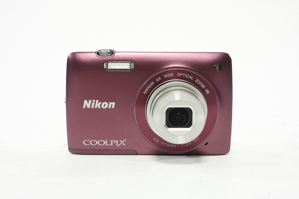 Nikon Coolpix S4300 Digital Point-and-Shoot 6x Zoom 16mp (Purple)