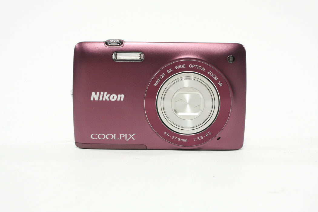Nikon Coolpix S4300 Digital Point-and-Shoot 6x Zoom 16mp (Purple)