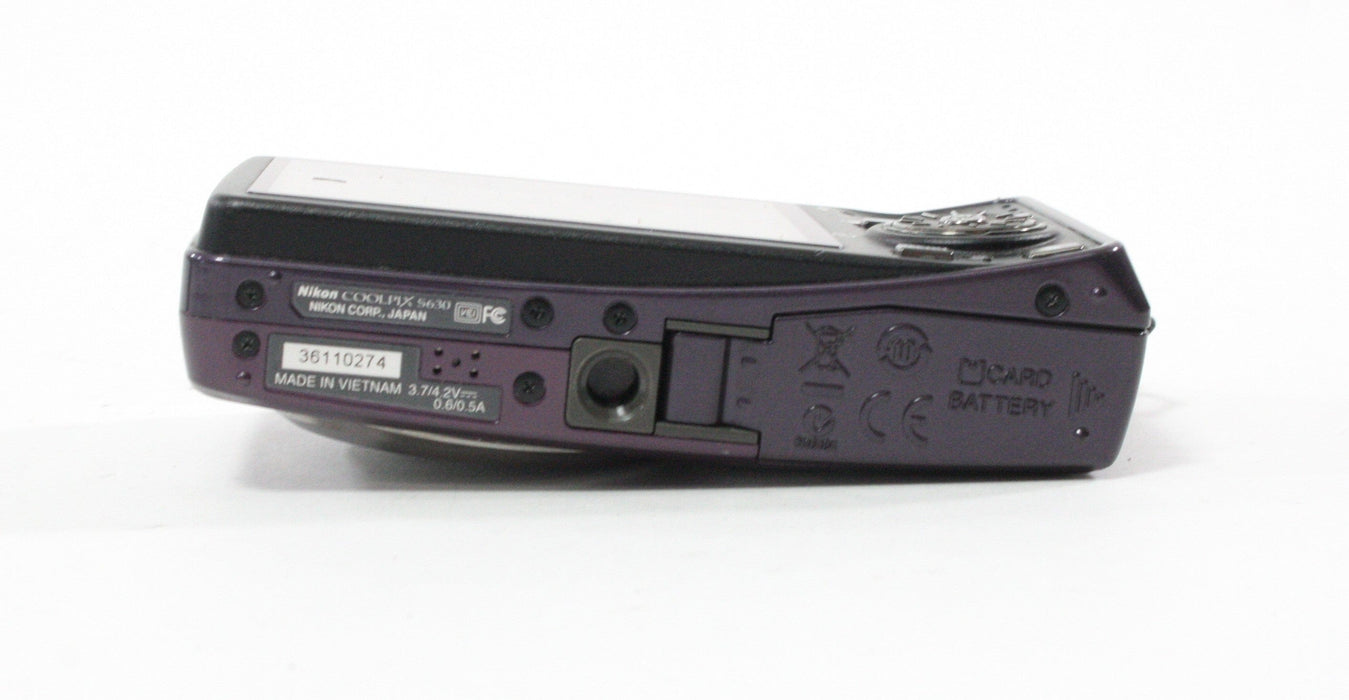 Nikon CoolPix S630 Digital Point-and-Shoot 7x Zoom 12.0mp (Purple)
