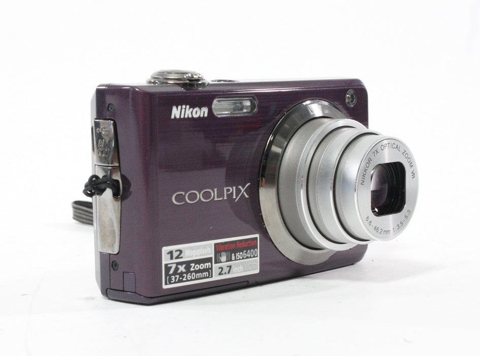 Nikon CoolPix S630 Digital Point-and-Shoot 7x Zoom 12.0mp (Purple)