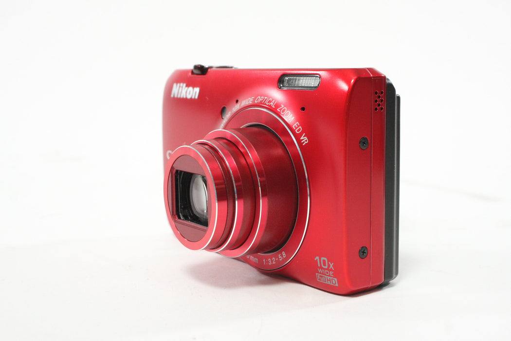 Nikon Coolpix S6300 Digital Point-and-Shoot Camera (Red)