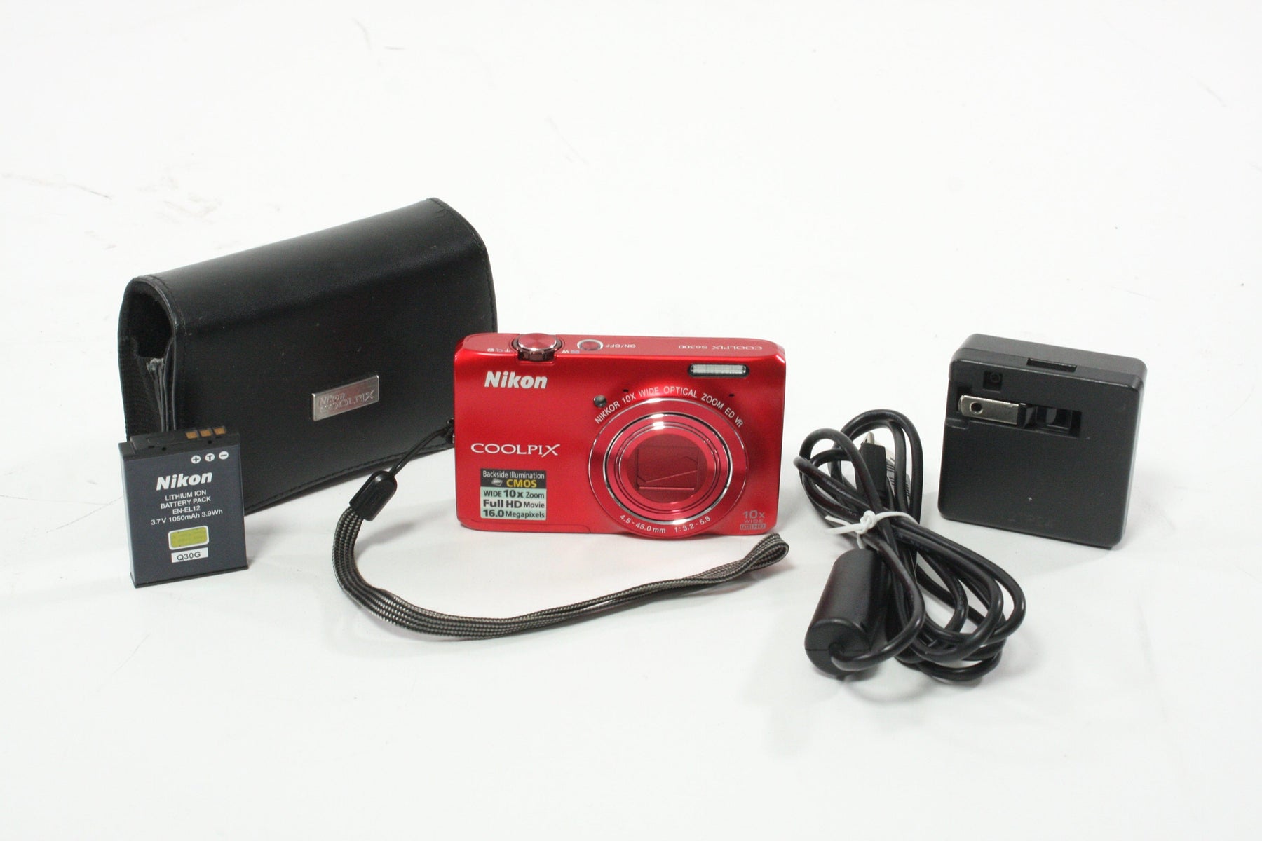 Nikon Coolpix S6300 Digital Point-and-Shoot Camera (Red)
