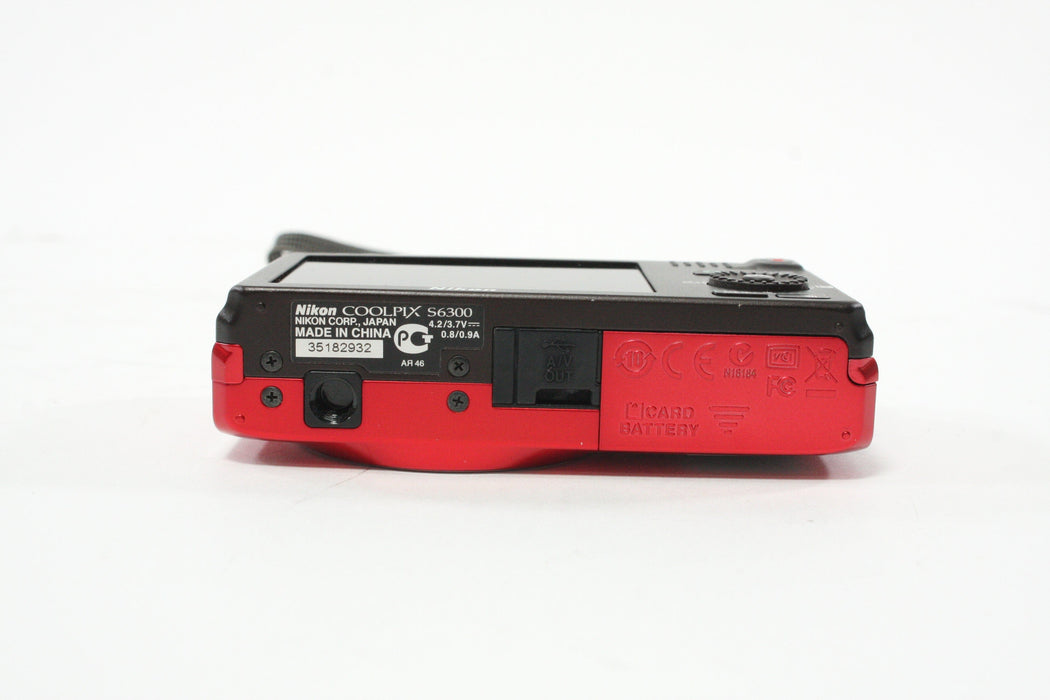 Nikon Coolpix S6300 Digital Point-and-Shoot Camera (Red)