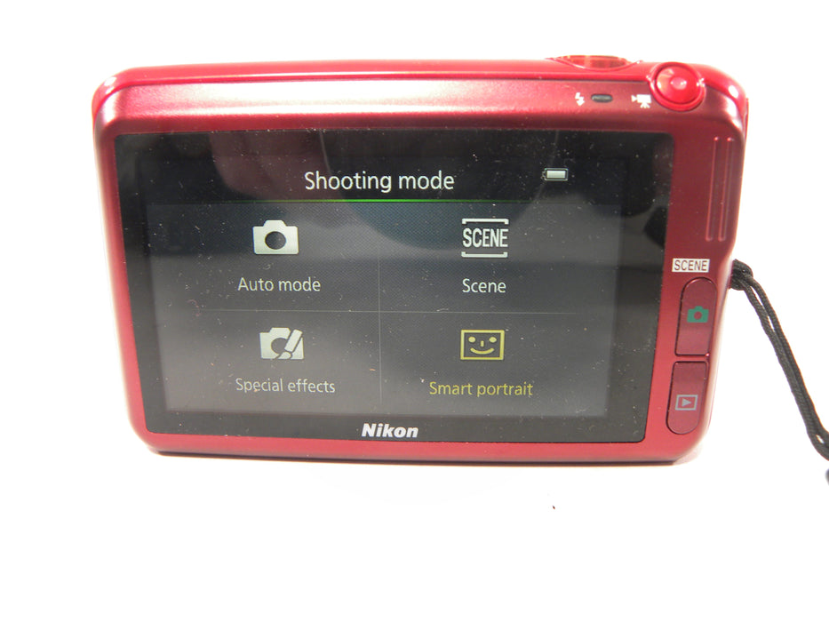 Nikon Coolpix S6400 16.0mp Digital Camera (RED) AS IS No Returns!!
