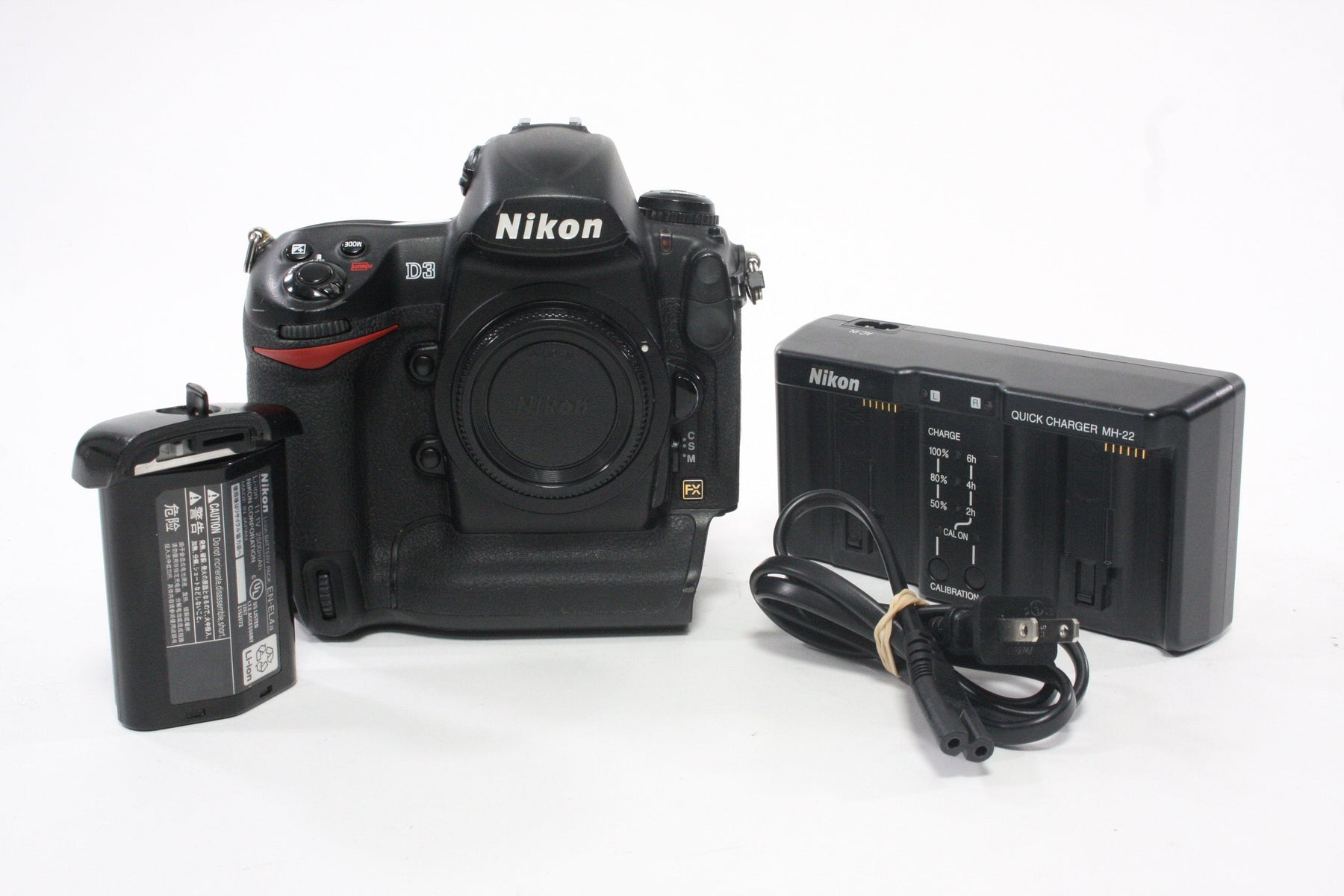 Nikon D3 FX DSLR Camera Body with Shutter Count of 373,449