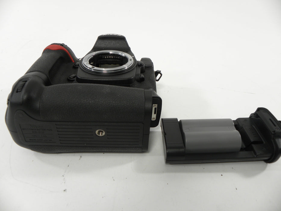Nikon D300 12.3mp Digital SLR Body w/MB-D10 Grip Shutter Ct. 2,301