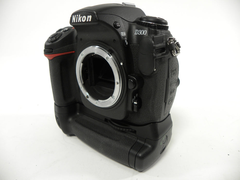 Nikon D300 12.3mp Digital SLR Body w/MB-D10 Grip Shutter Ct. 2,301