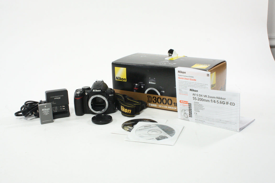 Nikon D3000 DSLR Camera Body with Shutter Count 10,063