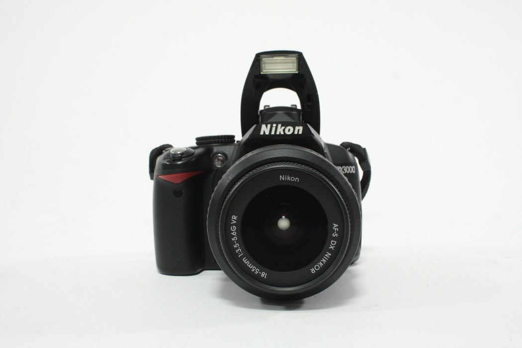 Nikon D3000 DSLR Camera with 18-55mm f/3.5-5.6G VR Lens with a Shutter Count of 7,032