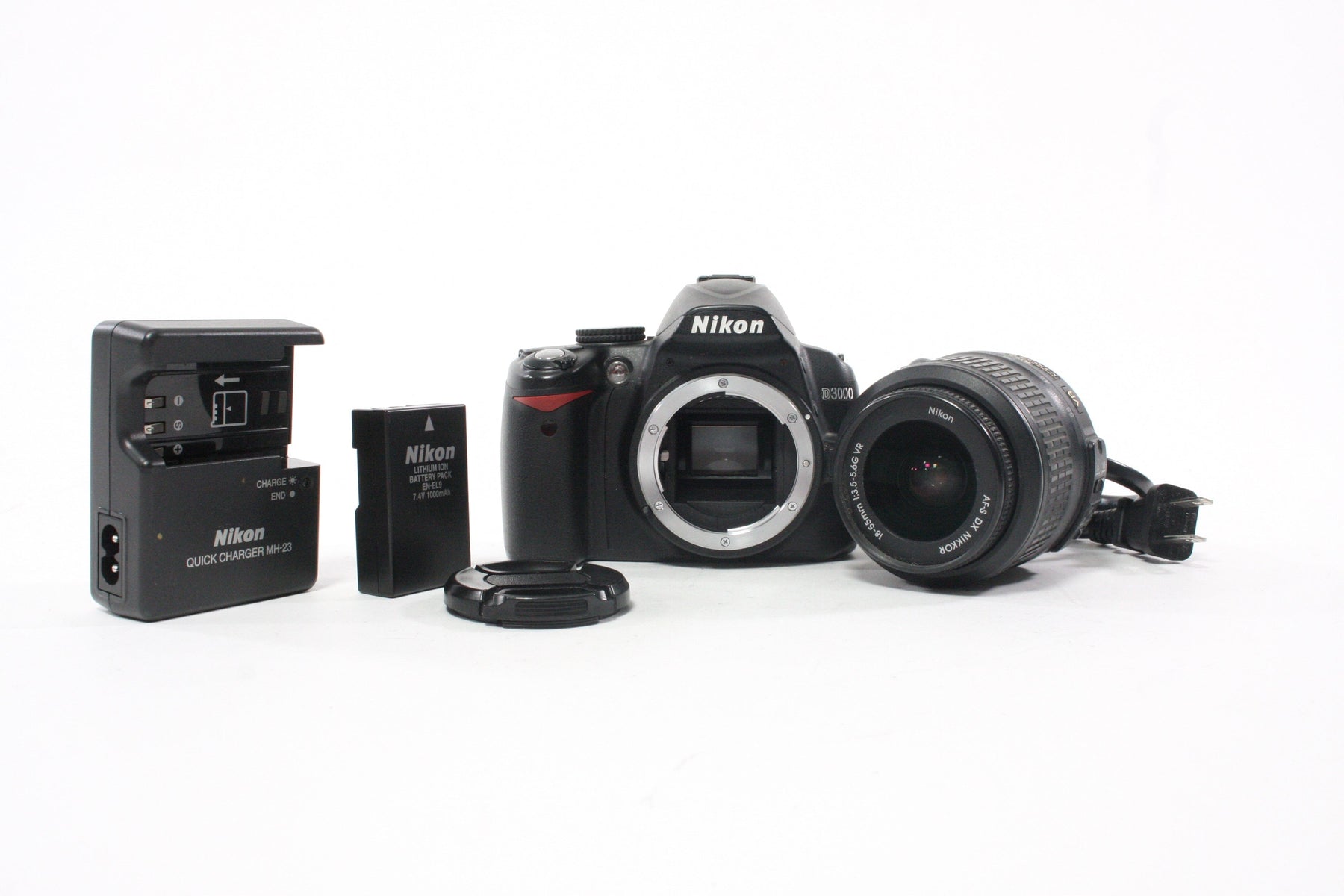 Nikon D3000 DSLR with 18-55mm f/3.5-5.6 G Lens