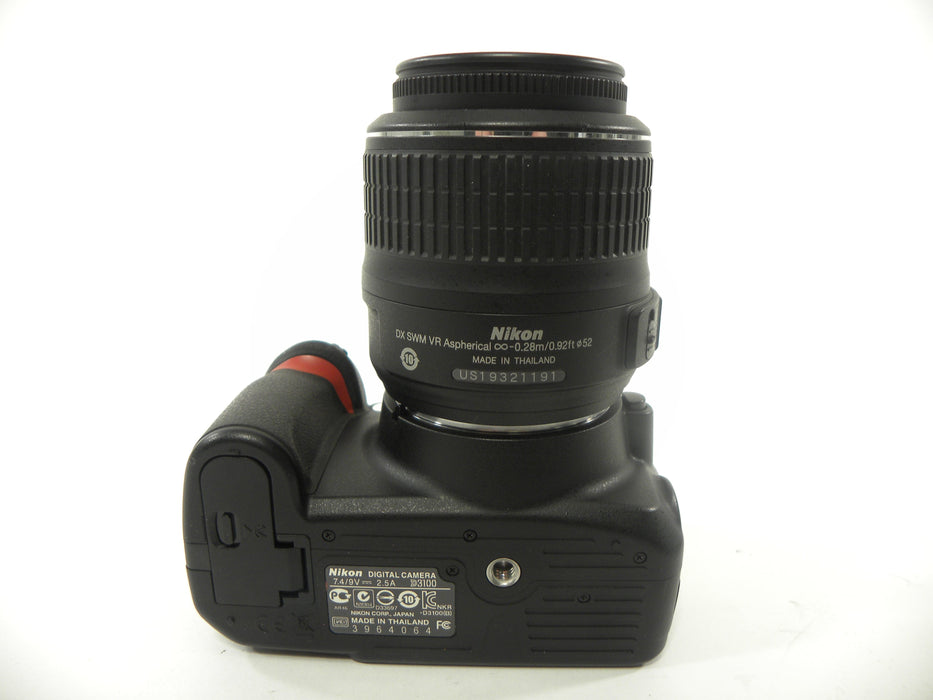Nikon D3100 14.2mp Digital SLR w/AF-S 18-55 DX VR Shutter Ct. 5,751