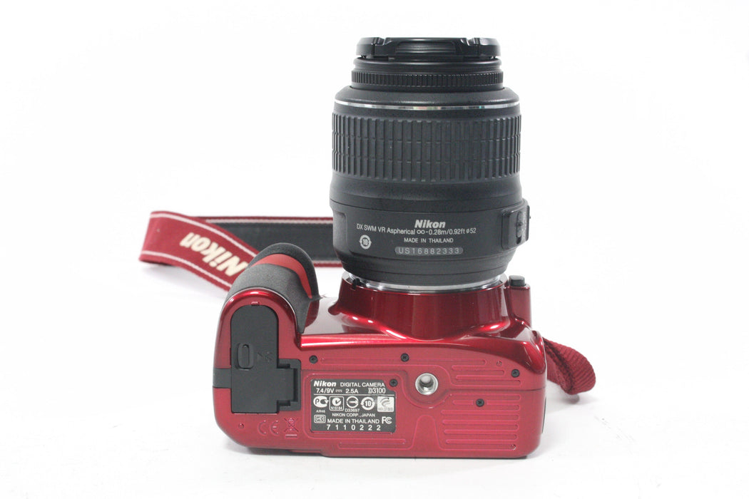 Nikon D3100 Digital Camera with 18-55mm f/3.5-5.6 G VR AF-S DX Lens with a Shutter Count of only 2,360