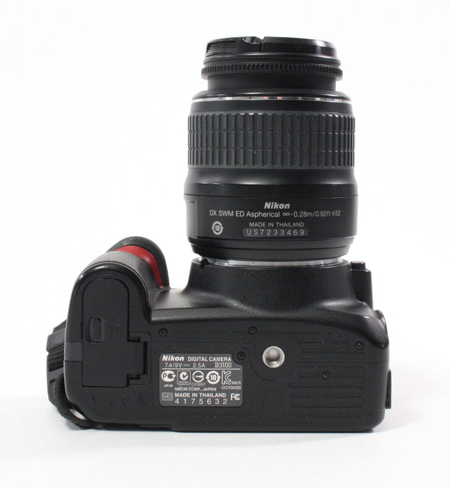 Nikon D3100 Digital SLR Camera with 18-55mm f/3.5-5.6G II ED Lens Shutter Count 7,869
