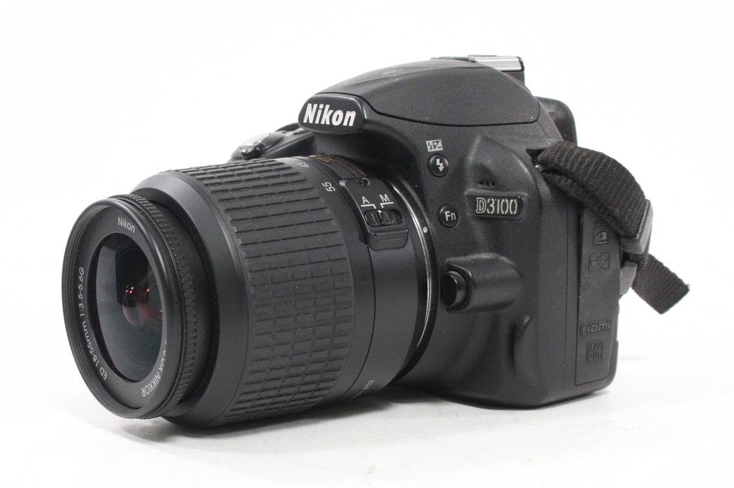 Nikon D3100 Digital SLR with 18-55mm f/3.5-5.6G ED Lens with Shutter Count 11,885