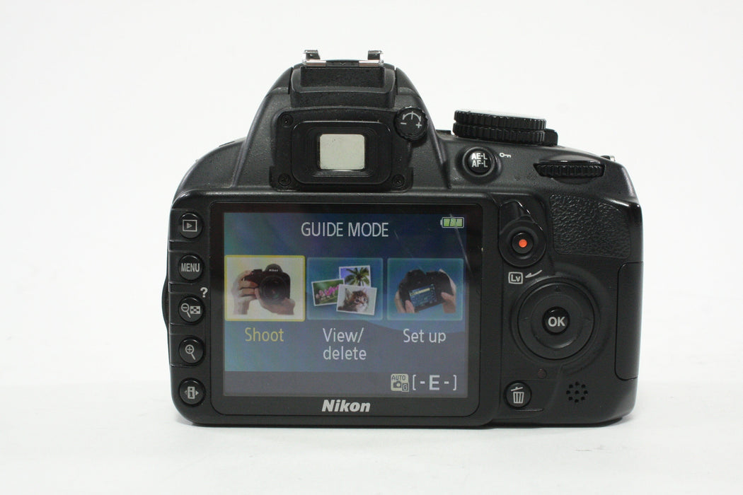Nikon D3100 DSLR Camera Body with a Shutter Count of 11,461