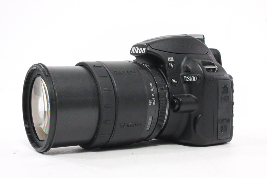 Nikon D3100 DSLR with Tamron 38-105mm f/4-5.6 IF Lens Shutter Count 8,942