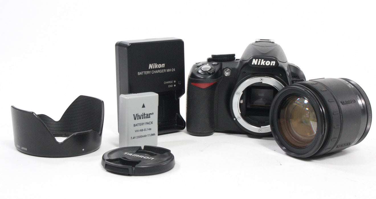Nikon D3100 DSLR with Tamron 38-105mm f/4-5.6 IF Lens Shutter Count 8,942