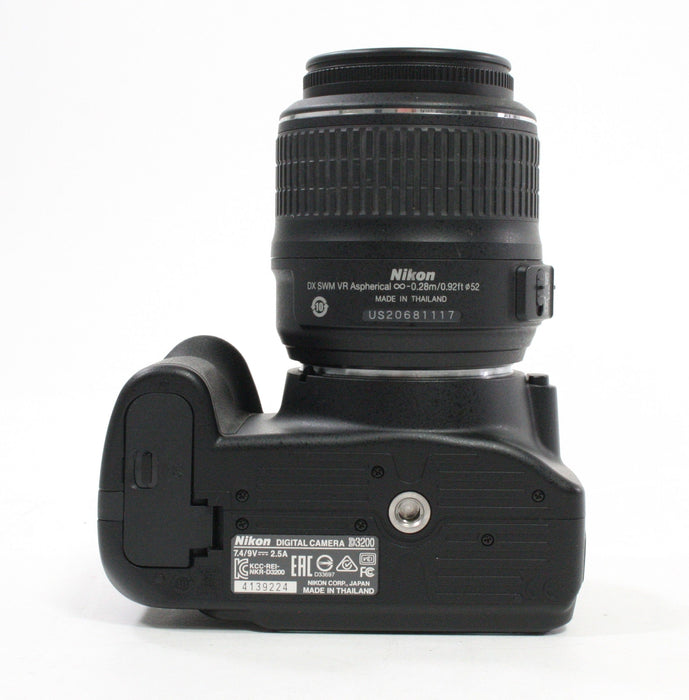 Nikon D3200 Digital SLR with 18-55mm f/3.5-5.6G Lens Shutter Count 355