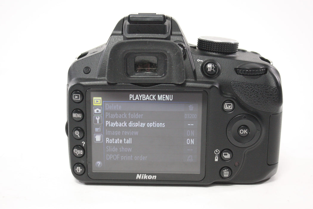 Nikon D3200 DSLR Camera with Nikon 18-55mm f/3.5-5.6G DX VR Lens with Shutter Count 3,950
