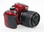 Nikon D3200 DSLR with 18-55 f/3.5-5.6 GVRII Lens with Shutter Count 3,531 (Red)