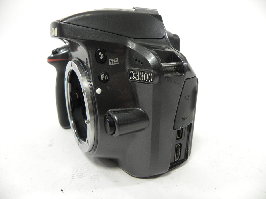 Nikon D3300 24.2mp Digital SLR body only Shutter Ct. 3,636
