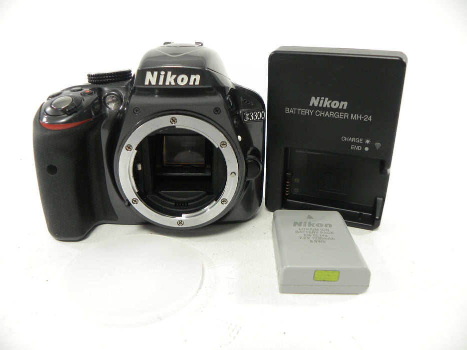 Nikon D3300 24.2mp Digital SLR body only Shutter Ct. 3,636