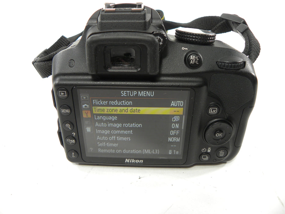 Nikon D3300 24.2mp Digital SLR w/AF-S 18-55 DX VR Shutter Ct. 4,438