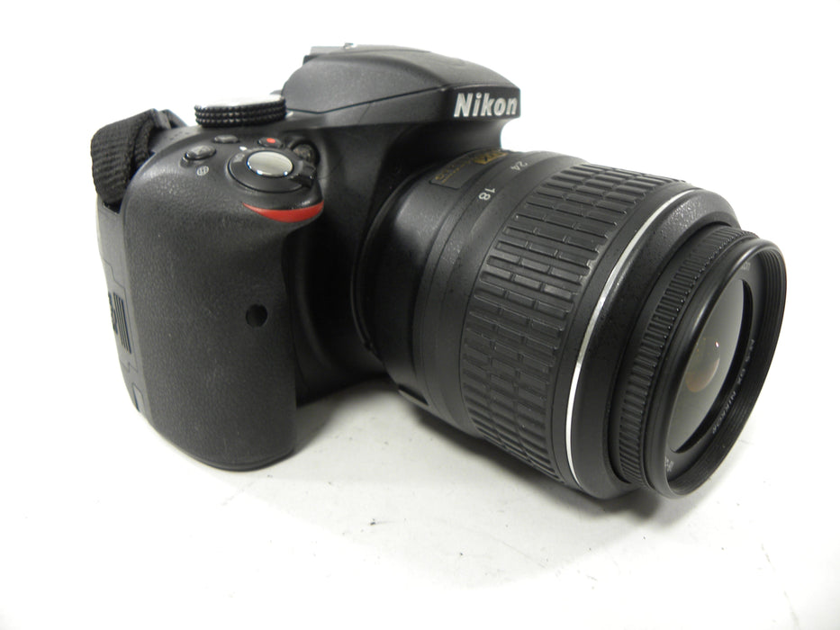 Nikon D3300 24.2mp Digital SLR w/AF-S 18-55 DX VR Shutter Ct. 4,438