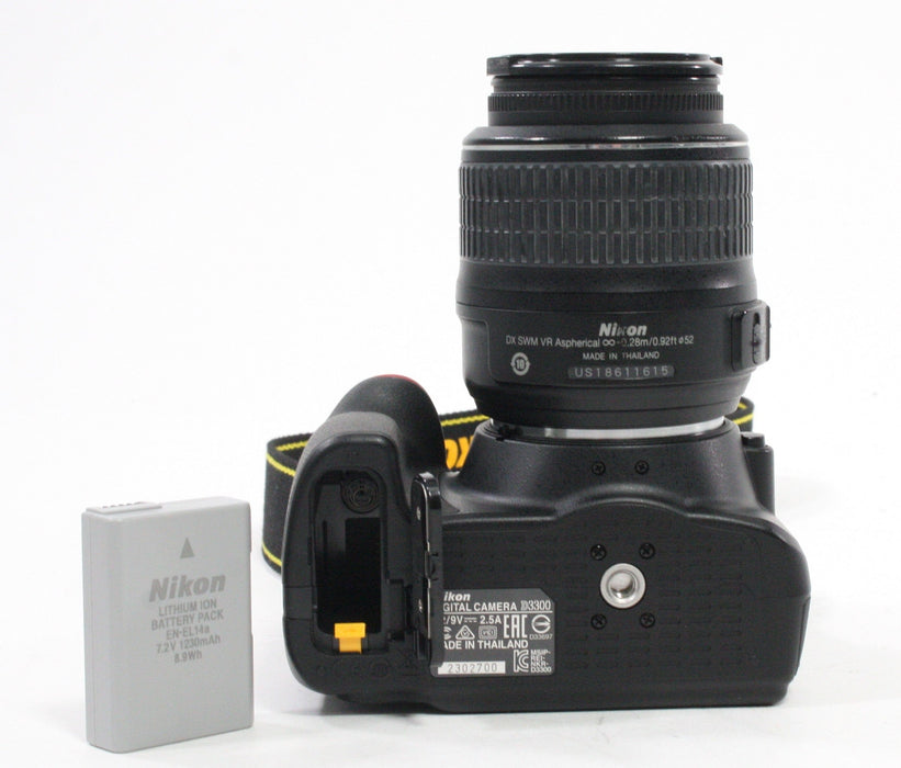 Nikon D3300 Digital SLR Camera with18-55mm f/3.5-5.6G VR Lens with Shutter Count ONLY 242