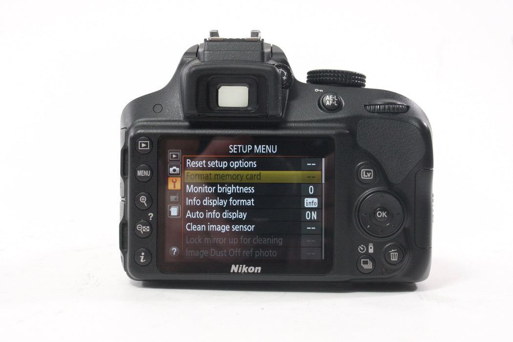 Nikon D3300 DSLR Camera with 18-55mm f/3.5-5.6 G VR AF-P DX Lens SC#2,531