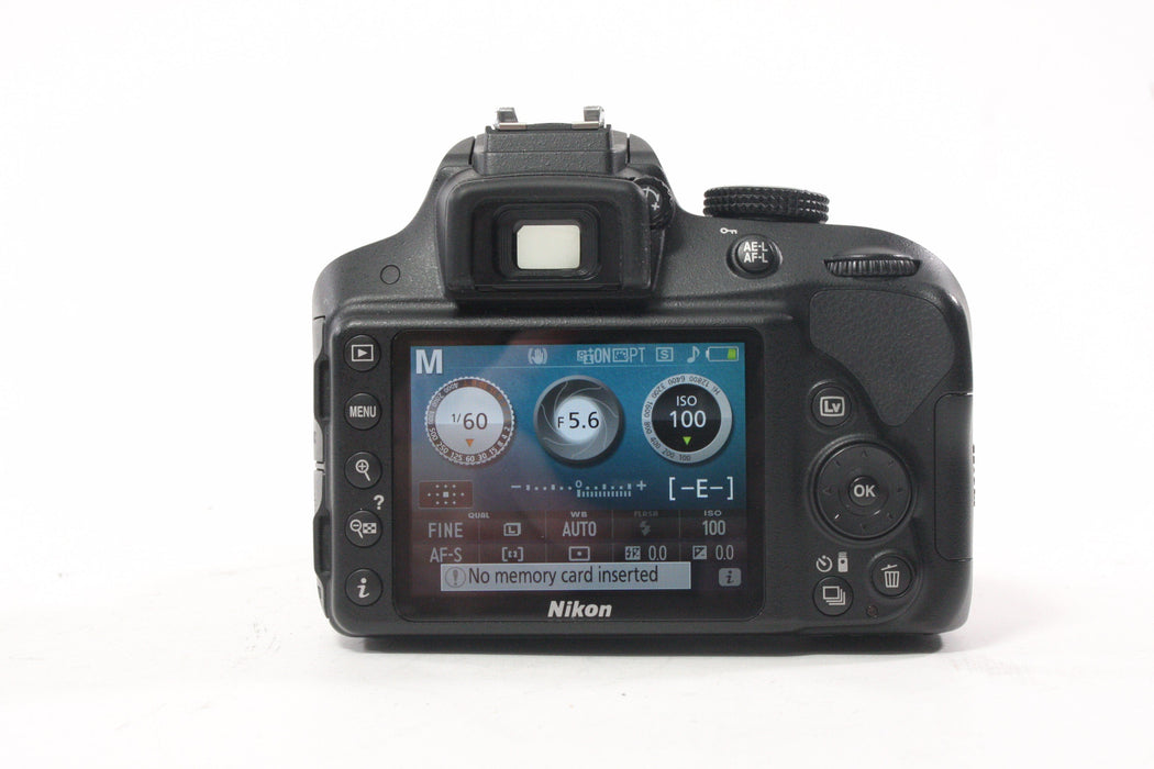 Nikon D3300 DSLR Camera with 18-55mm f/3.5-5.6 G VR AF-P DX Lens SC#2,531
