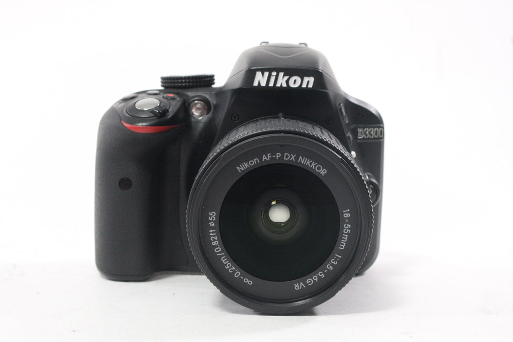 Nikon D3300 DSLR Camera with 18-55mm f/3.5-5.6 G VR AF-P DX Lens SC#2,531