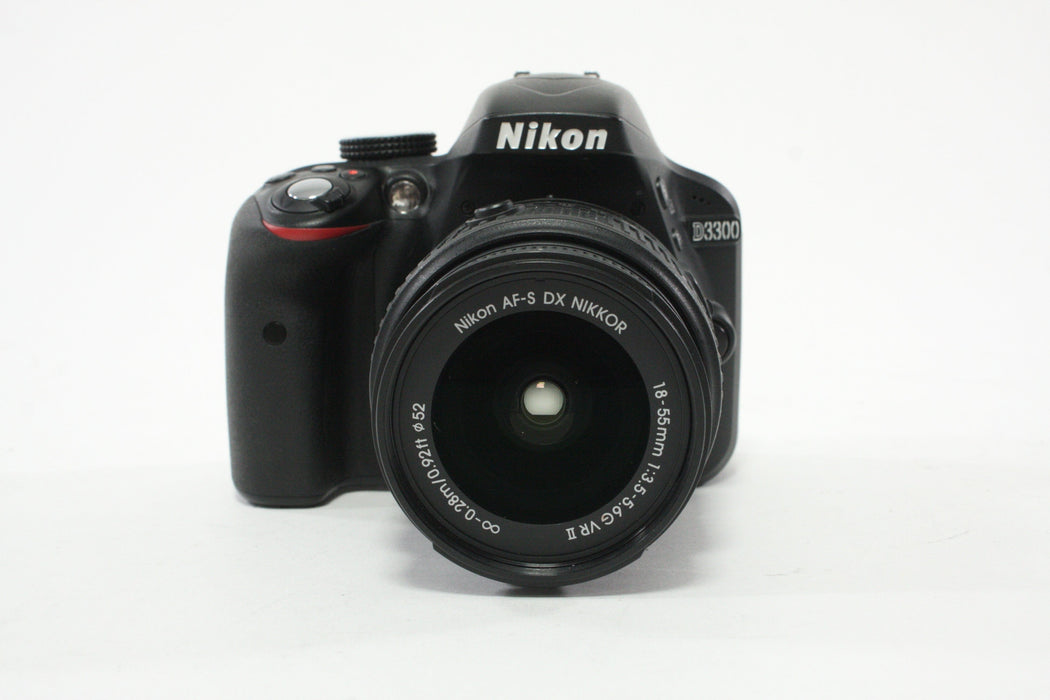 Nikon D3300 DSLR Camera with 18-55mm f/3.5-5.6G II VR DX AF-S Lens with a Shutter Count of 5,244