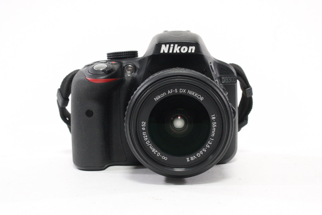 Nikon D3300 DSLR with 18-55mm f/3.5-5.6 II AF-S Lens Shutter Count 565