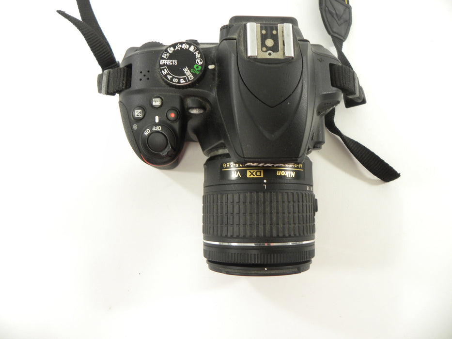 Nikon D3400 24.2mp Digital SLR w/Nikkor AF-P DX VR 18-55 Shutter ct. 607