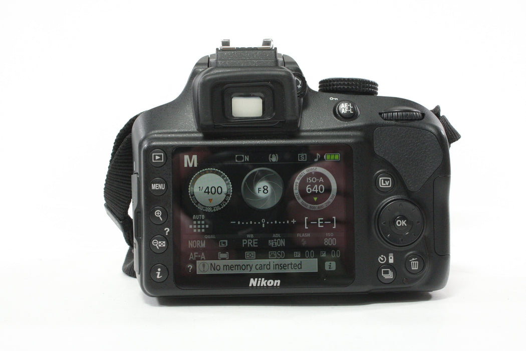Nikon D3400 DSLR Camera with 18-55mm f/3.5-5.6 G VR AF-P DX Nikkor Lens