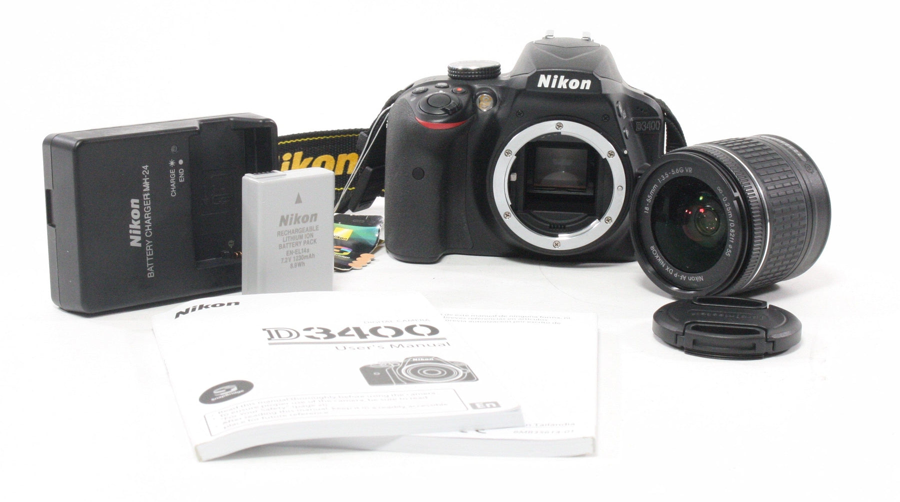 Nikon D3400 with 18-55mm f/3.5-5.6 G lens