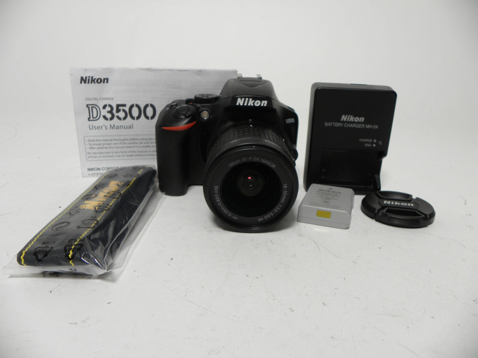 Nikon D3500 24.2mp Digital SLR w/AF-P 18-55mm VR DX FMount