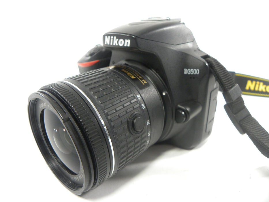 Nikon D3500 24.2mp Digital SLR w/AF-P DX VR 18-55 Shutter Ct. 1,704