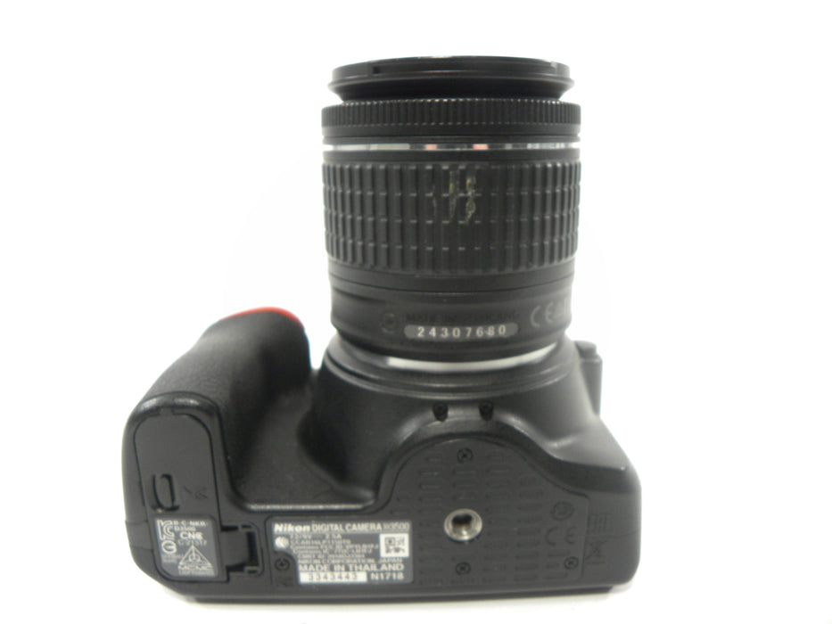 Nikon D3500 24.2mp Digital SLR w/AF-P Nikkor DX VR 18-55 Shutter Ct. 6,786