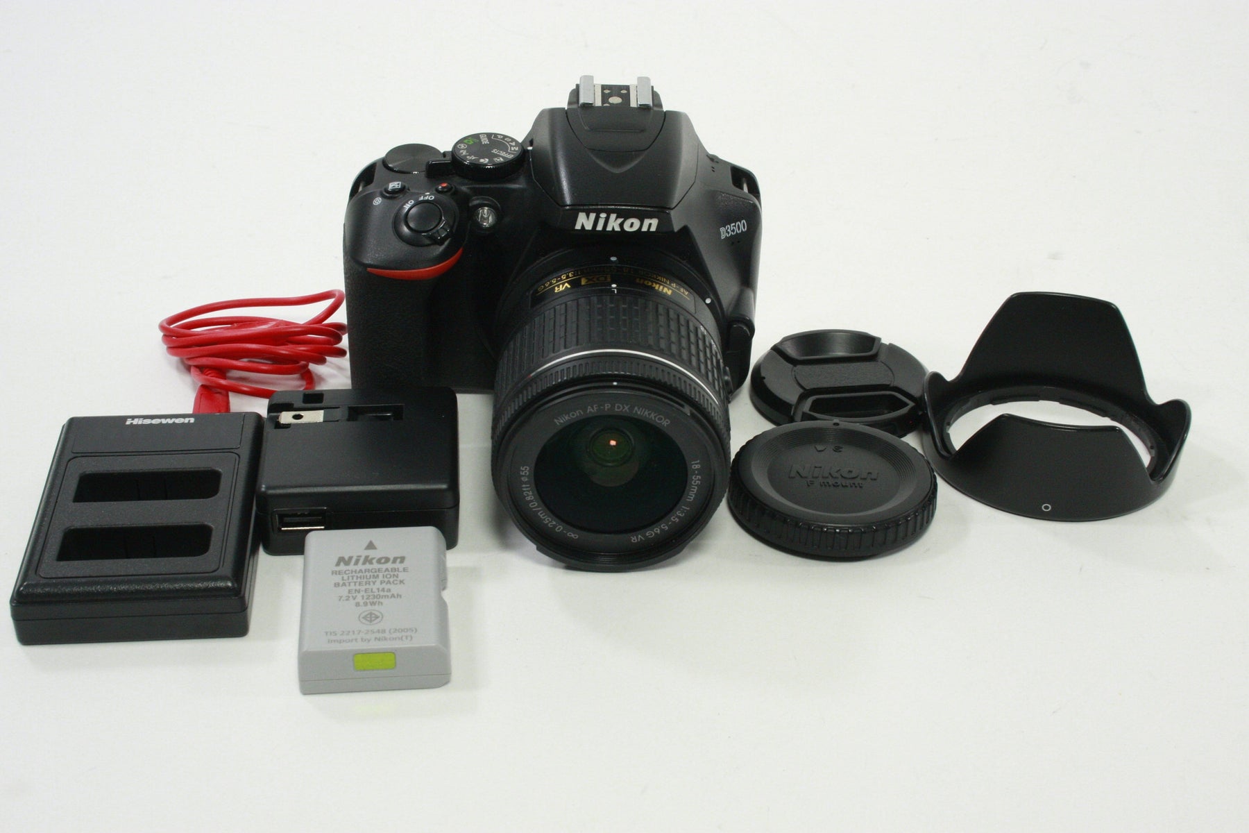 Nikon D3500 Digital SLR Camera w 18-55mm f3.5-5.6 G AF-P DX VR Lens SC 15,988