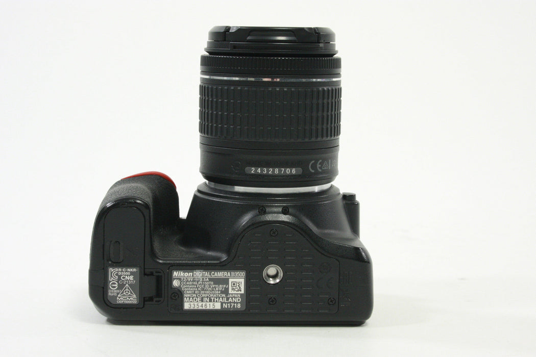 Nikon D3500 Digital SLR Camera w 18-55mm f3.5-5.6 G AF-P DX VR Lens SC 15,988