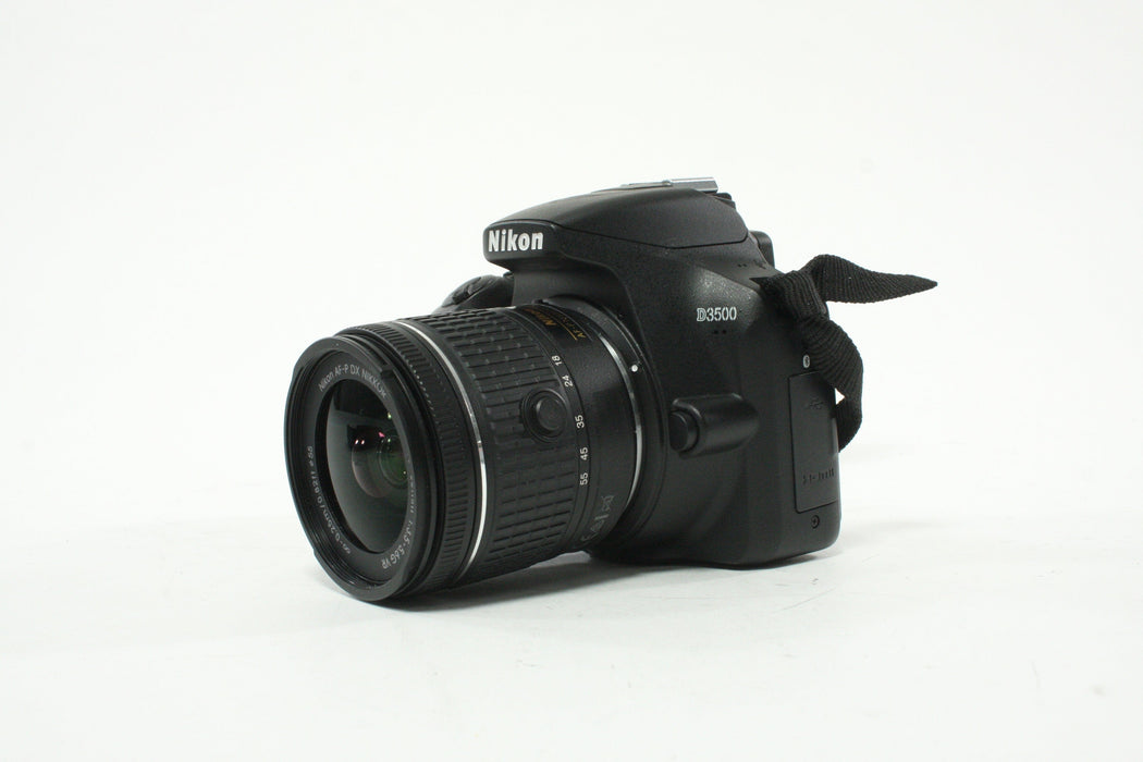 Nikon D3500 DSLR with 18-55mm f/3.5-5.6 G AF-P Lens with Shutter Count 415