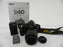 Nikon D40 6.1mp Digital SLR w/AF-S DX ED 18-55mm II Shutter Ct. 3,753