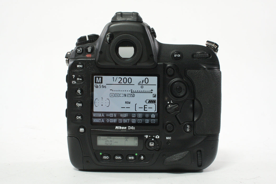 Nikon D4S DSLR Camera Body with a Shutter Count of 45,606