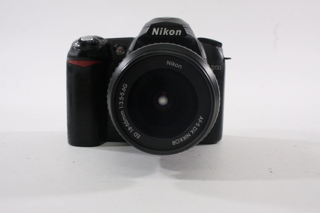 Nikon D50 DSLR Camera Body with 18-55mm f/3.5-5.6 ED G AF-S Lens SC# 6,292